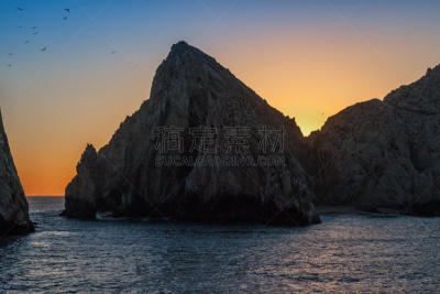 墨西哥,圣路卢卡斯,兰兹角,自然,拉丁美洲,风景,黄昏,图像,海洋,洛斯卡沃斯