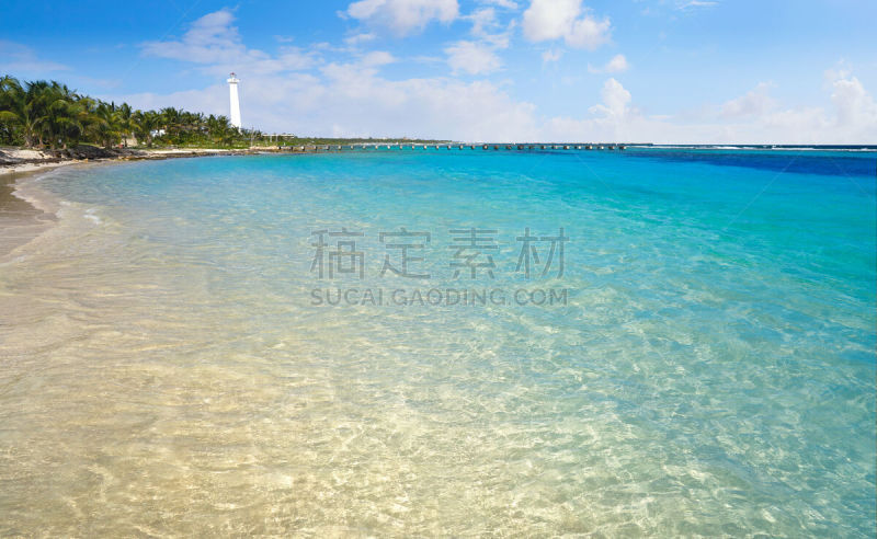 科斯塔玛雅,海滩,玛哈维,加勒比海地区,水,天空,度假胜地,水平画幅,沙子,无人