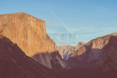 风景,加利福尼亚,隧道,新娘面纱瀑布（优胜美地）,船长岩,梅丽波莎县,半圆顶,优胜美地山谷,加利福尼亚内华达山脉,圆顶建筑