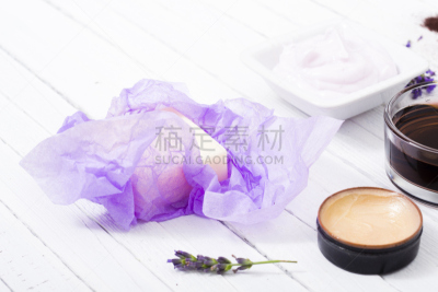 spa美容,熏衣草,花束,留白,彩妆,水平画幅,无人,桑拿浴,健康,乡村风格
