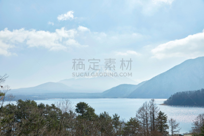 富士山,地形,日本,天空,美,度假胜地,水平画幅,雪,无人,巨大的