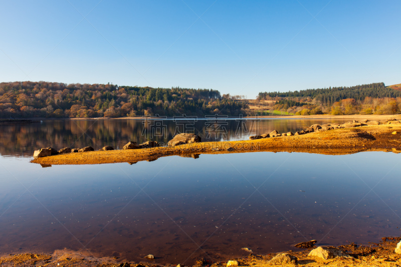 dartmoor,德文郡,水库,水,国家公园,水平画幅,秋天,无人,欧洲,英格兰