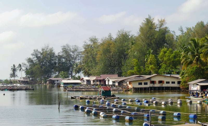 房屋,海滩,帽子,陶公,高跷,水,旅游目的地,水平画幅,无人,户外