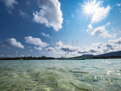 海洋,日光,海湾,天空,休闲活动,夏天,石垣岛,水湾,镜头眩光,礁石