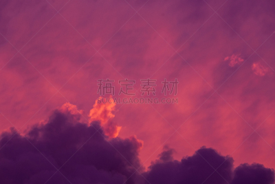 天空,云,明亮,非凡的,抽象,黄昏,紫色,粉色,多色的,日落