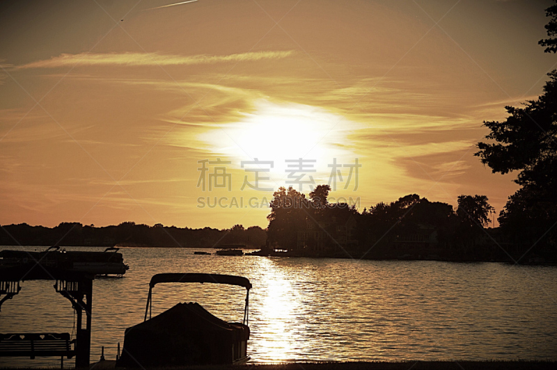 河岸,平底船,浮桥,浮式平台,天空,宁静,水平画幅,码头,夜晚,无人