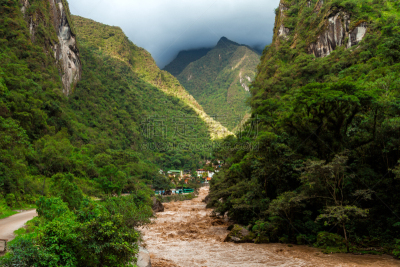 乌鲁班巴河谷,温泉镇,河流,马丘比丘,乡村,南美,水,印加人文明,水平画幅,无人