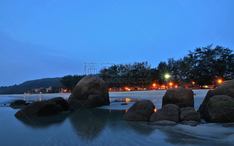 海滩,蓝色,风景,钟面,水,天空,水平画幅,沙子,五月,大西洋