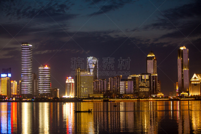 城市,南昌市,江西省,血流动,道路工程,暗色,交通,曙暮光,环境,橙色