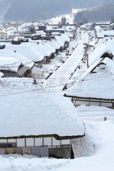 乡村,仙台,福岛市,白川乡,日光市,江户时代,岐阜县,滑雪板,垂直画幅,天空