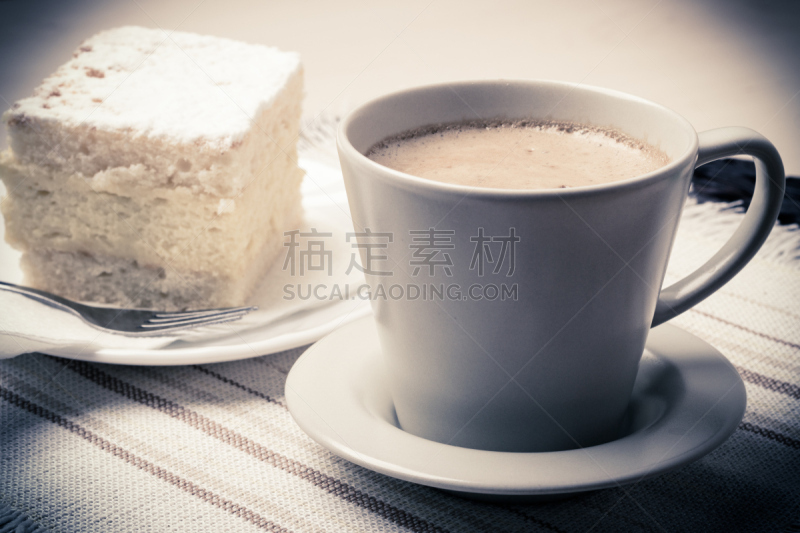 蛋糕,咖啡,杯,桌子,自动后期制作过滤器,芳香的,水平画幅,无人,饮料,甜点心