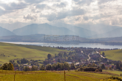 山,夏天,斯洛伐克,乡村,天空,水平画幅,云,利普托夫斯卡玛啦,无人
