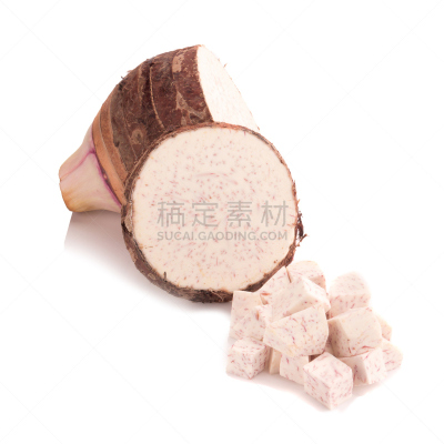 芋头,白色背景,褐色,山药,无人,膳食,特写,西红柿,泰国,植物