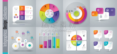 矢量,商务,计算机图标,三个物体,数字4,数字5,绘画插图,标签,计算机制图,计算机图形学