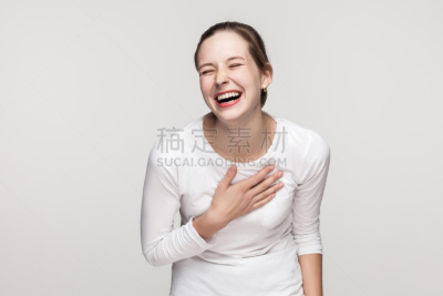 幽默,概念,青年人,女人,露齿笑,青少年,留白,半身像,面无表情,安全