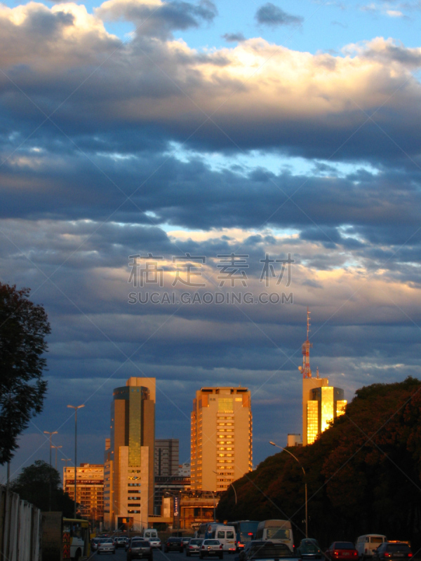 巴西利亚,巴西,垂直画幅,无人,联邦区,城市,联邦区域,都市风景,摄影