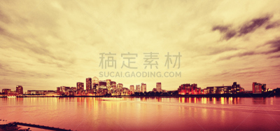 城市天际线,夜晚,伦敦,道格斯岛,国际著名景点,城市生活,商务,国内著名景点,金丝雀码头,日落