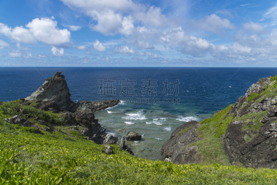 石垣岛,八重山群岛,水湾,峭壁,冲绳县,观测点,半岛,九月,灯塔楼,海滩度假