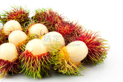 红毛丹,水果,去皮的,甜食,背景,水平画幅,素食,无人,有机食品,维生素