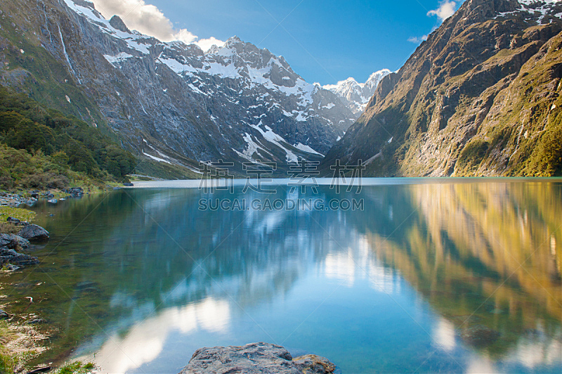 湖,自然,水平画幅,雪,无人,户外,冰,完美,雪山,新西兰