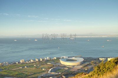开普敦,图像,油漆罐,绿岬,南非桌山,开普半岛,体育场,水,天空,水平画幅