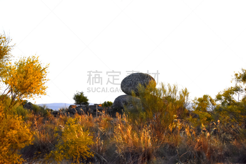 鸡蛋,石材,自然,天空,椭圆形,水平画幅,无人,蓝色,古老的,抽象