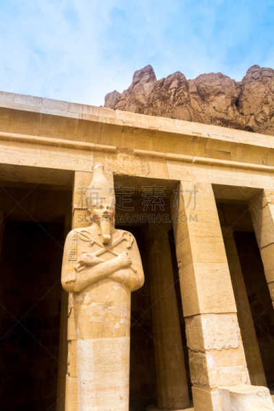 Hatchepsut Temple. The Tombs of the Nobles, located on the West Bank’s cliffs used to be where Elephantine island’s governors. Egypt, Africa.