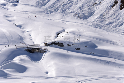Ski pistes in Alps