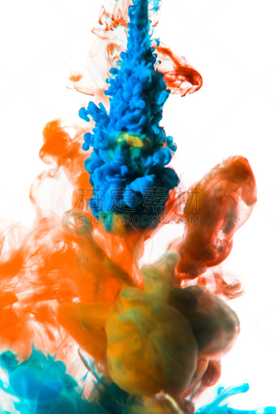 边框,墨水,丙稀画,抽象,背景,白色,分离着色,垂直画幅,水,暴风雨