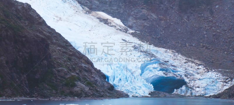 洞穴,冰河,冰,攀冰,水平画幅,无人,全景,阿拉斯加,摄影