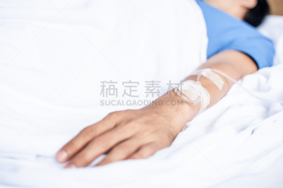 病人,床,特写,男人,易接近性,撒谎者,生理盐水,准备,解决