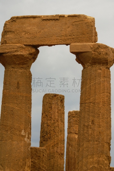 康科德神庙,寺庙,庙堂之谷,阿格利真托,多利安式,世界遗产,希腊,黄昏,著名景点,古典式