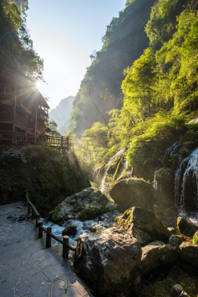 长江三峡,长江,风景,宜昌,湖北省,自然,垂直画幅,水,天空,沟壑