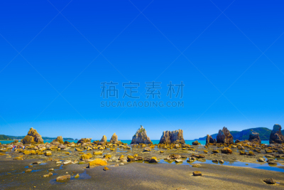和歌山县,哈希库伊瓦,岩石,日本,亚洲,自然,白昼,串本町,图像,海洋
