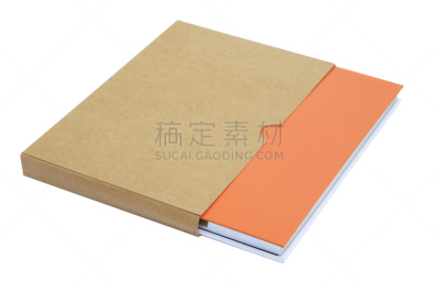 橙色,笔记本,公文包,牛皮纸,办公室,留白,办公用品,洞,水平画幅,消息