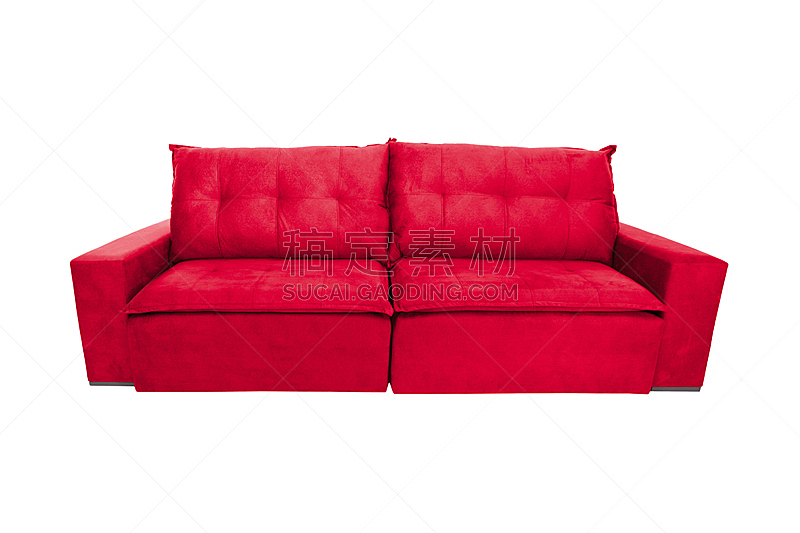 沙发,现代,羊皮,白色背景,彩色图片,分离着色,一个物体,背景分离,纺织品,华贵