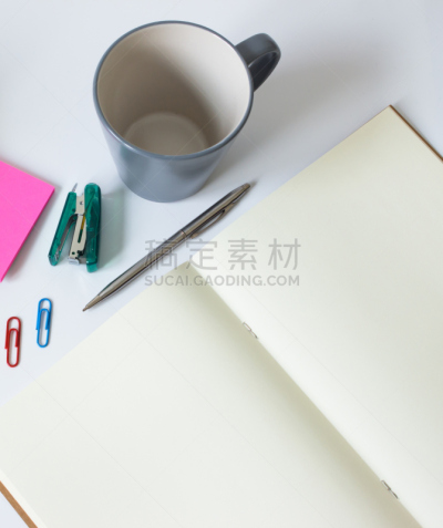 留白,消息,书桌,空白的,笔记本,纸,在上面,白色,撒谎者,白皮书