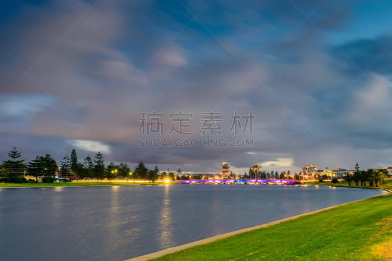 湖,格莱内尔格湾,水,天空,暴风雨,水平画幅,云,夜晚,无人,阿德莱德市