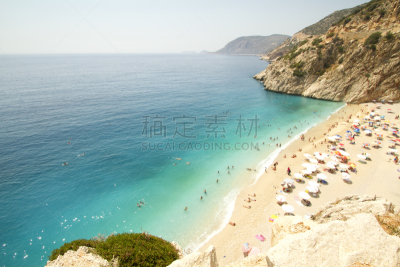 天体海滩,安塔利亚省,自然,旅游目的地,水平画幅,沙子,无人,色彩鲜艳,夏天