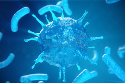 Viral hepatitis infection causing chronic liver disease, Hepatitis viruses. 3d illustration