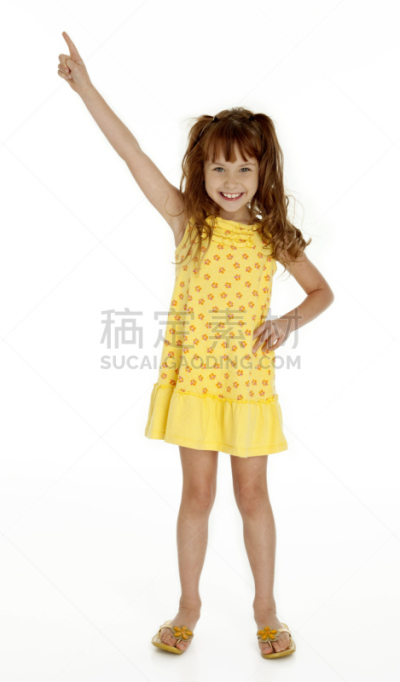 可爱的,女孩,垂直画幅,正面视角,美,留白,注视镜头,美人,白人,凉拖鞋