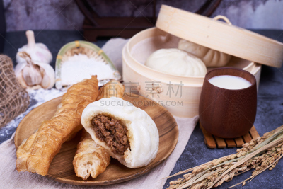 中式小笼包,包子,早餐,杆状面包,吉事果,有机农庄,蒸锅,粘的,蒸菜,塞满了的