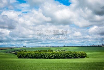 Countryside Landscapes in the Brazilian State of ParanÃ¡, Near the Cities of Cascavel and Toledo