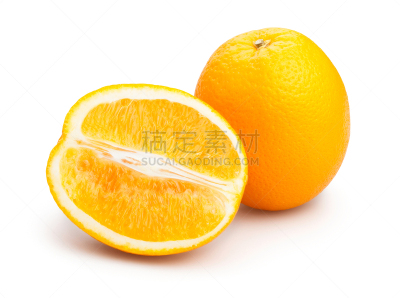 橙子,巴伦西亚桔,水平画幅,无人,生食,组物体,特写,明亮,白色,清新