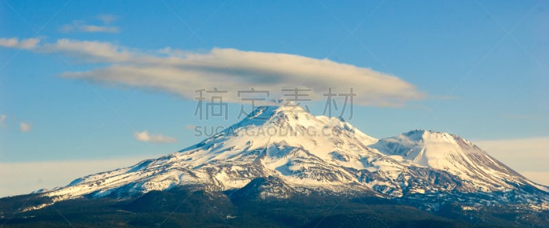 夏士塔山,水平画幅,雪,无人,户外,未知的事物,卡斯基德山脉,山,锡斯基尤县,自然