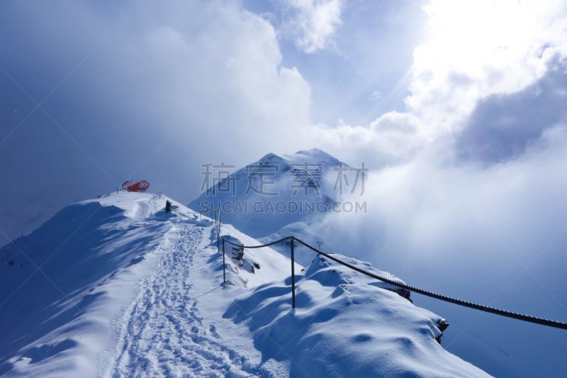 雪,自然,奥地利,冬季运动,巴德加斯坦,水平画幅,无人,山顶,日光,户外