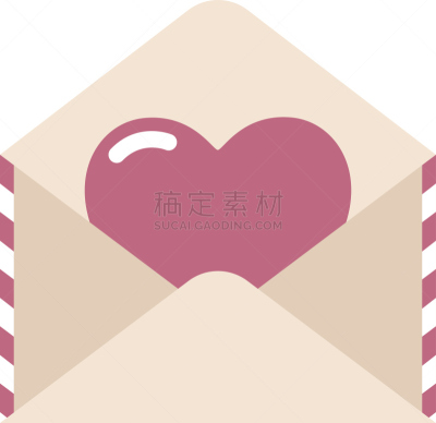 矢量,心型,信封,绘画插图,情书,卡通,标签,华丽的,请柬,贺卡