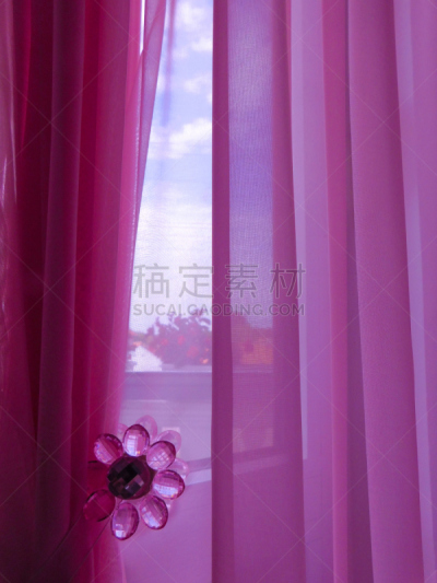 窗帘,粉色,垂直画幅,美,艺术,窗台,形状,档案,情人节,古典式