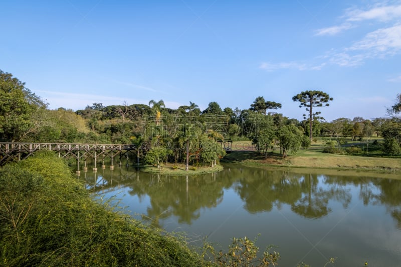 库里蒂巴,巴西,植物园,巴拉那洲,湖,纪念碑,天空,公园,水平画幅,旅行者