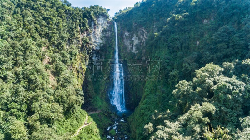 waterfall with 125 meters of height of water fall in Brazil in Santa Catarina Corupa. Route with 14 waterfalls in one of the last areas of Atlantic forest. Corupa means area of ​​many stones. The Rio Novo is born in the fields of the plateau and plunges t